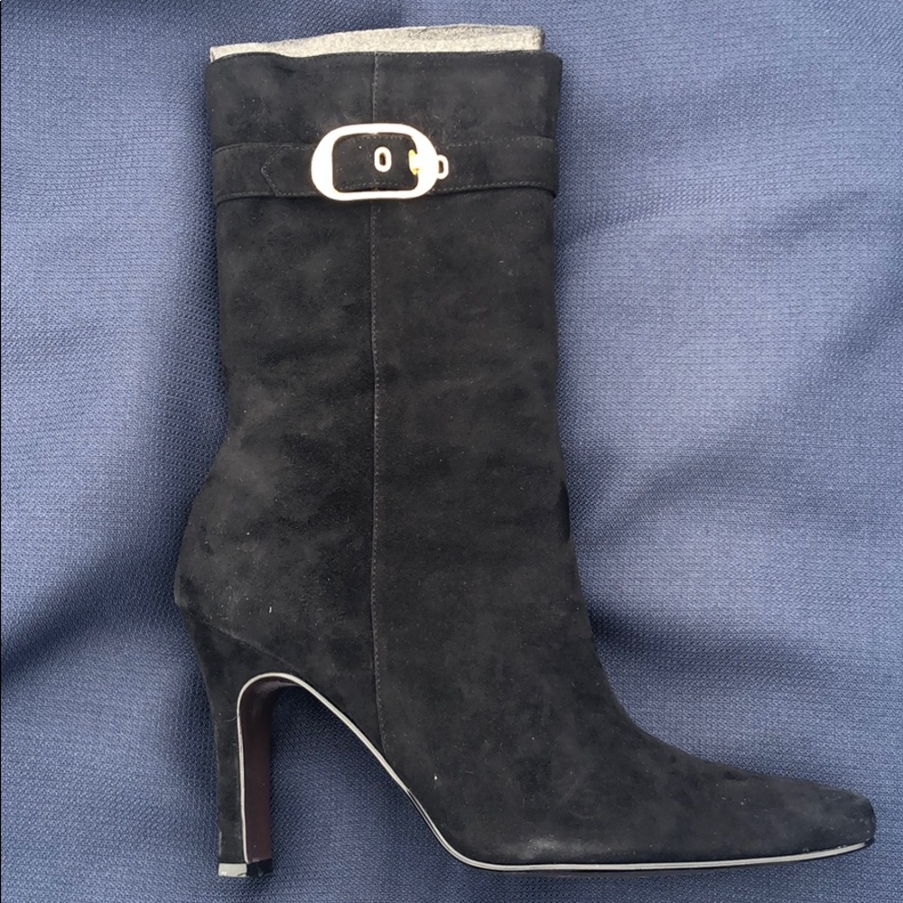 Carlos Santana Mantra Black Suede Boots